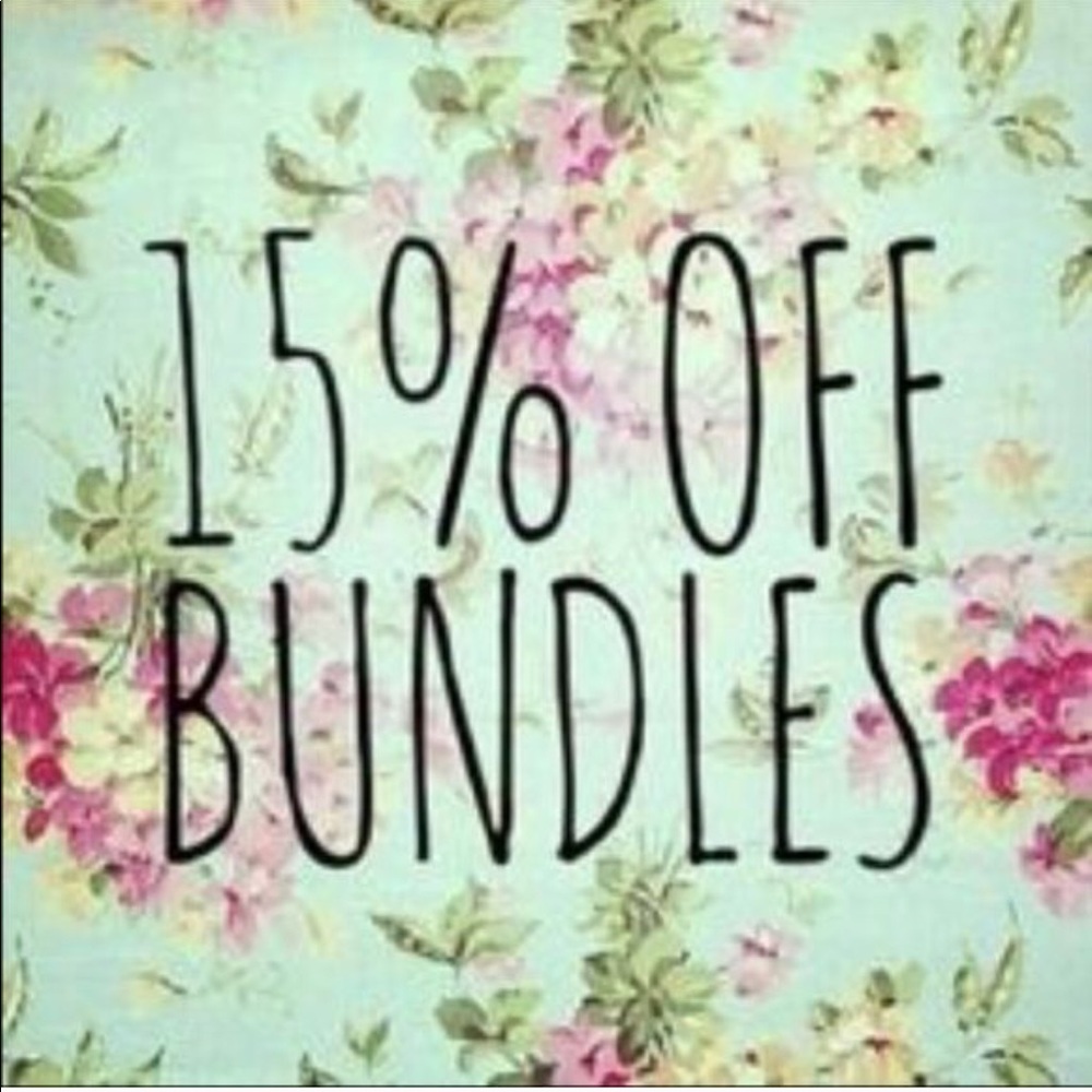 15% off bundles of 2 items or more!